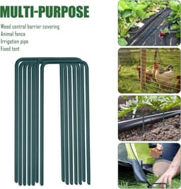 Dailygoods - 50 Stuks U-vormige Grondankers voor Tuin en Camping 150x30x3mm — thumbnail 3