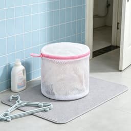 Waszakken (3 stuks) - Waszakken voor ondergoed - Waszakken van mesh - Cilindrische wasmachinezakken met ritssluiting - Speciaal ontworpen voor ondergoed - Geschikt voor het wassen en bewaren van ondergoed, sokken en reiskleding - 15*15*17 cm — thumbnail 4