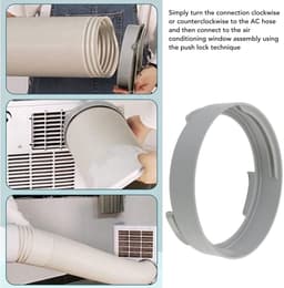 Dailygoods- Afvoerslang Koppeling Universeel 150 Mm - Connector - Adapter - Ventilatieset - Geschikt voor Mobiele Airco - Eenvoudige Installatie — thumbnail 5