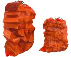 Sterke Gaaszakken - Opbergzakken - Hout Opslaan - Glad Binnenwerk - 100 Stuks Groot - Rood