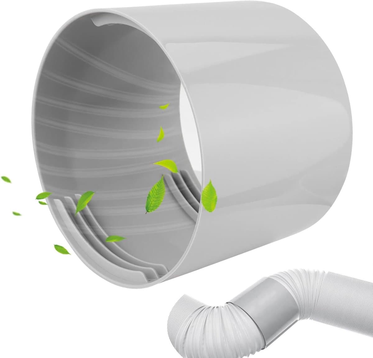 Afvoerslang Airco - Slang voor mobiele airco - Warme lucht afvoeren - Goede luchtdichtheid - Diameter 13 cm - Wit — afbeelding 1