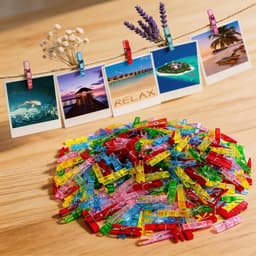 Dailygoods- Wasknijpers Mini - 100 Stuks Transparante Clips — thumbnail 3