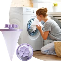 Wasmachine Haar Vanger - Pluizenreiniger Netzak - Huisdierhaar Verwijderen - Voorkomt Afvoer Verstopping - 15 x 15 x 15 cm — thumbnail 5
