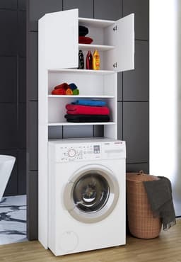 Wasmachine Overbouwkast met Veel Opbergruimte voor Badkamer en Wasruimte — thumbnail 4