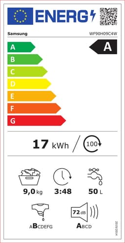 Samsung WF90H09C4WT2 - Wasmachine - AI wash - Auto dispense - 7"LCD-display - 5 jaar garantie in Nederland — thumbnail 2