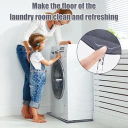 Wasmachine Afvoerbak - Lekbak Onderbouw - Vloer Beschermen - Anti Lekkage Ontwerp - 71 x 60 cm - Grijs — thumbnail 3