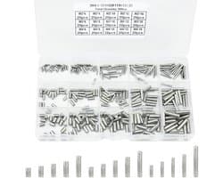 300pcs Cylinder Pens - M2 - M3 - M4 - RVS - Cilinderpinnen voor Deuren - Vensters - Houtproducten - Dubbele Bedden - Planken - Kast Scheidingen - Shafts - Industrie