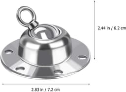 Draaibaar roestvast metalen grondanker – 1 hoofdanker + 6 lange steunpinnen voor tuin, kamperen en buitenactiviteiten — thumbnail 3