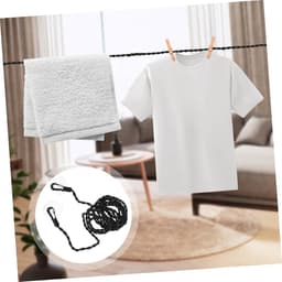 Draagbare Waslijn - Reis Waslijn - Kleding Drogen - Met Zuignappen - 300 cm - Zwart — thumbnail 2