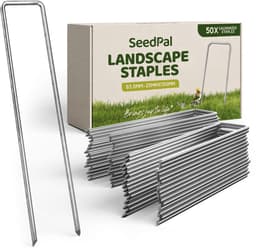SeedPal Grondankers/Haringen Anti Roest - 50 Stuks - Roestvrije & Verzinkte Bodemankers Voor Bevestiging - 150 mm x 30 mm x Ø3 mm - Aardnagels/Bodemhaken Van Staal - Grondverankering/Bodembevestiging — thumbnail 1