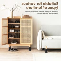Trillingsdempers voor wasmachines en drogers, 4 antislipmatten, verstelbare hoogte, universele anti-vibratiedempers voor optimale stabiliteit en geluidsreductie — thumbnail 3