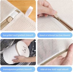 Set van 3 wasnetten voor voorzichtig wassen en opbergen van lingerie, sokken en ondergoed met ritssluiting — thumbnail 4