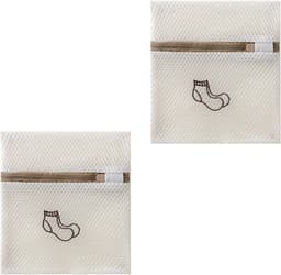 Waszakken voor Delicate Kleding - Mesh Waszakken met Sluiting voor Ondergoed, Sokken en Bedlinnen - 18 x 20 cm, Set van 2 — thumbnail 1