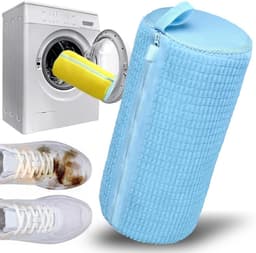 Waszak voor Schoenen - Herbruikbare Waszak voor Sneakers met Rits, Ideaal voor de Wasmachine, Beschermt en Organiseert Schoenen (Blauw/Pakket 1) — thumbnail 1