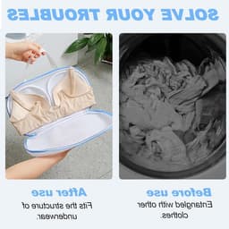 Set van 4 Wasnetten voor Bh's, Ondergoed en Delicate Kleding - Bescherming en Organisatie tijdens het Wassen — thumbnail 3