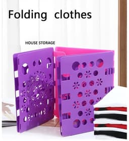 Wasrek voor het opvouwen van kinder- en volwassenenkleding, overhemden en T-shirts, 58*68 cm, paarsroze — thumbnail 3