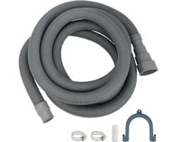 Afvoerslang Wasmachine - Slang voor Waterafvoer - Water Wegpompen - Universele Pasvorm - 3 Meter Lengte - Grijs