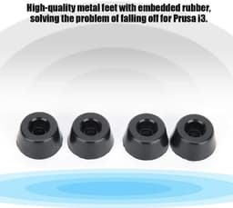 Dailygoods- Rubber Voeten Anti-vibratie - 3D Printer Accessoires - Geschikt voor Prusa i3 MK3/MK3S - Duurzaam - Inclusief M4 Bouten - Eenvoudige Installatie - 3D Printer Onderdelen — thumbnail 5
