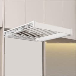 Wasmachine Droogrek - Ruimtebespaarder Kast - Verticale Opslag - Duurzame Aluminium - 45-120 cm Breed - Aluminium — thumbnail 1