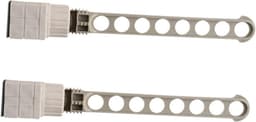 Intrekbare Waslijn - Kledingdroger Hanger - Kleding Drogen - 8 Gaten Ontwerp - 33.8X5X0.3CM - Grijs — thumbnail 1