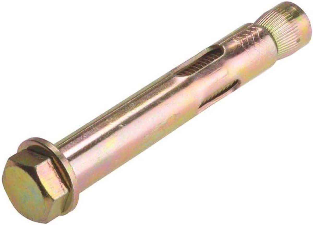Mouw Anker Bout - Zeskantbout Bevestiging - Stevig Bevestigen - Maximale Uitbreiding - M10 x 97 mm - Geel — afbeelding 1