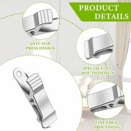 Cosensi - Metal Clips - Multifunctionele Krokodilklemmen - 12 Stuks - Voor Foto's en Gordijnen - Handige Bevestigingsclips - Ideaal voor Kleding en... — thumbnail 3
