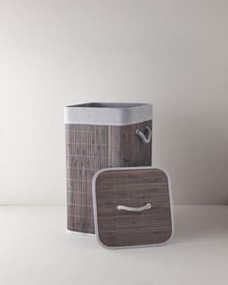 English Home Selena wasmand - 70 l - 40x30x60 cm -Antraciet — thumbnail 4