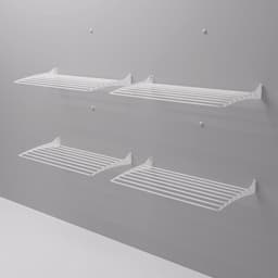 Foxydry Fold 100 white wasdroogrek wandmontage clicksysteem - 100 x 50 x 10 cm — thumbnail 5