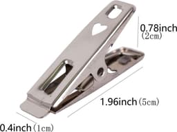 Wasknijpers 40 Stuks - RVS Wasknijpers - Knijpers - Wasrek Knijpers -5 cm-Zilver-Het drogen van sokken is niet geschikt voor kleding en zware spullen — thumbnail 2