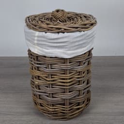Migo Styling - Kleine wasmand - Rond - Badkamer - Toilet - Riet - Rotan - Dia 28xH40 — thumbnail 2