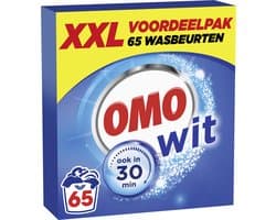 Omo XXL Waspoeder - Wit - Omo wast door en door hygiënisch schoon - 65 wasbeurten