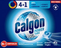 Calgon - 4-in-1 - PowerTabs - Wasmachinereiniger en Antikalk - 55 stuks — thumbnail 4