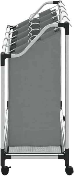 RWB® Wasmand 4 Vakken - Wasmand Vier Vakken - Wasmand - Grijs - ‎96 x 40 x 92 cm — thumbnail 2