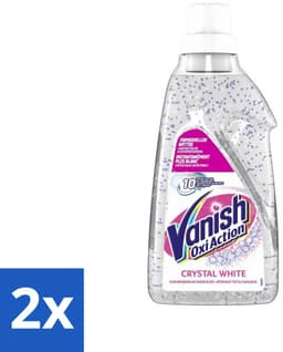 2 x Vanish Oxi Action - Kristalwit - Vlekkenverwijderaar Gel - Zonder Bleek - Witte Was - 15 Wasbeurten - Vlekkenverwijderaar - Witte Was - Wasmiddel - Vlekken Verwijderen - Wit Maken — thumbnail 1