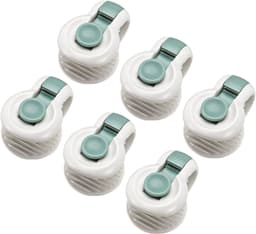 Set van 6 dekbedclips zonder pinnen, duurzaam, antislip, voorkomt verschuiving, dekbedclips voor thuis en beddengoed — thumbnail 1