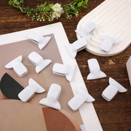 Dekbedclips - 12 stuks - Dekbed klemmen - Deken Clips - herbruikbaar - Anti-Schuif Bed Clips - Voorkom dat beddengoedaccessoires verschuiven - de deken binnenin te houden - wit — thumbnail 3