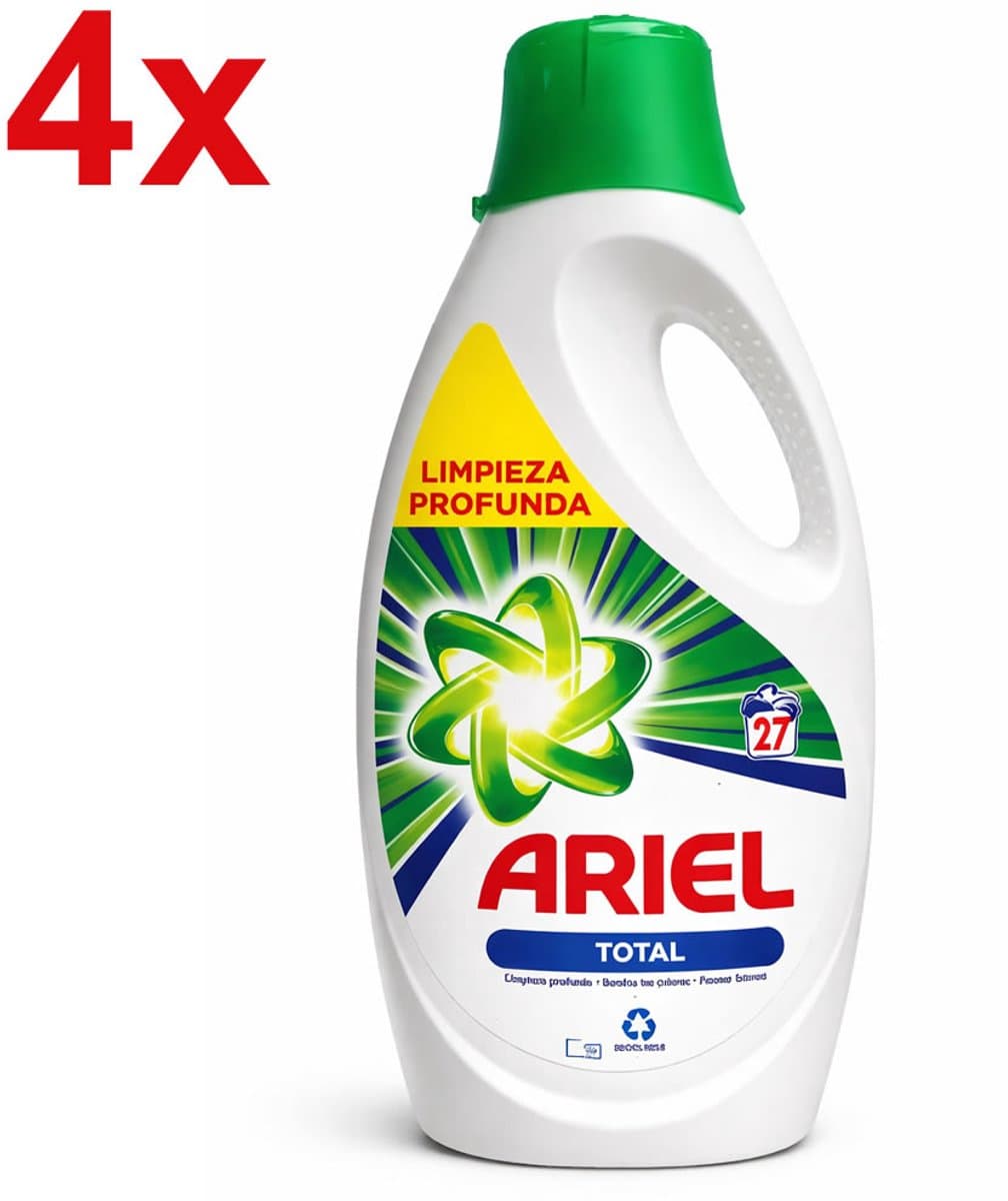 Ariel Total Vloeibaar wasmiddel 4x 1485ml - 4x27 Wasbeurten — afbeelding 1