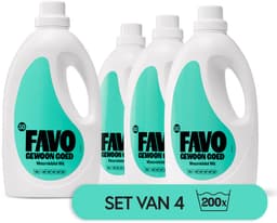 Favo Wasmiddel - Wit – 4 x 50 = 200 wasbeurten – voor stralend wit – effectief vanaf 20 °C – voordeelverpakking — thumbnail 1