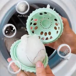 Haarfilter - Wasmachine Haar Filter - 4 stuks Wasmachine Reiniger Haarvanger - Haarverwijderaar voor de wasmachine - Anti-klit - Verwijdert hondenhaar en huidschilfers van kleding - 8,5*7 cm - Vier kleuren — thumbnail 3
