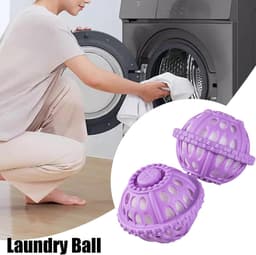 2 stuks Wasmachine wasballen - niet-wasmiddel droger en wasballen voor het verzachten van kleding, verminderen, anti- ontwerp voor thuis, universiteitsslaapzalen, camper, reizen, vakantie, gezinnen — thumbnail 5