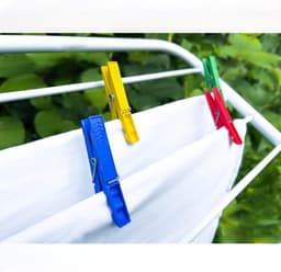 Wasknijpers Kunststof - Kledingklemmen - Kleding Drogen - Vrolijke Kleuren - 50 Stuks - Gekleurd — thumbnail 3
