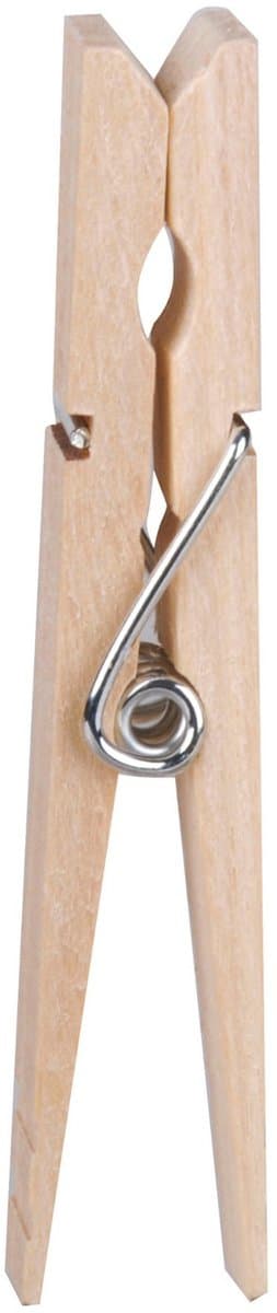 Urban Living Basic plus Size wasknijpers - 80x - bamboe hout - 8 cm - was ophangen — thumbnail 3