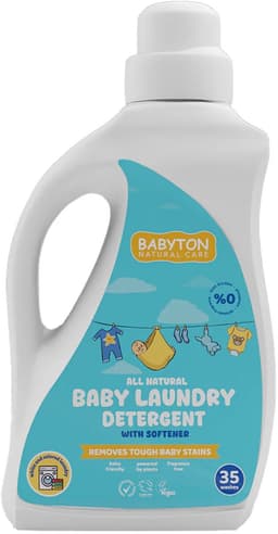 BABYTON - Natuurlijk Wasmiddel - Zacht voor de gevoelige huid - Baby en Kind - 1000ml — thumbnail 1