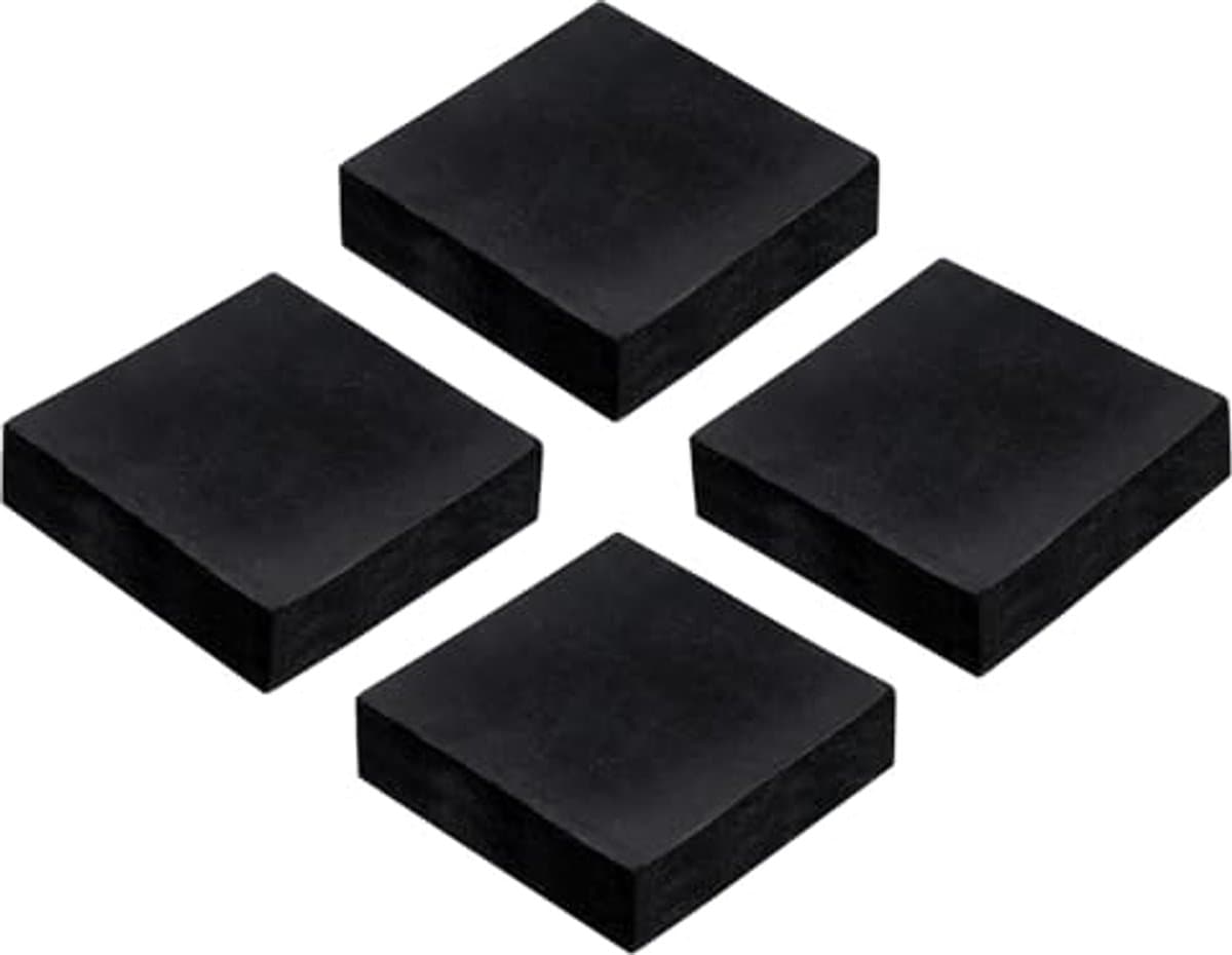 Anti-vibratiematten voor wasmachines en HVAC-apparatuur - 4 stuks rubberen pads, 50 mm, geluidsabsorberend — afbeelding 1