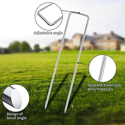 Grondankers voor Worteldoek - 100 Stuks 15 cm Stalen Anti-Roest Haringen voor Tuin en Omheining — thumbnail 3