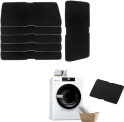 5 stuks - Geschikt voor Beko/Grundig/Blomberg drogerfilters - Drogeraccessoires - Zwart - Schuimfilter - 240*150mm - Geschikt voor wasdrogers en warmtepompdrogers — thumbnail 1