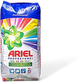 Ariel Professioneel Briljante Kleuren 10 KG – Krachtig Waspoeder – Beschermt Kleuren & Vezels – Voor Stralend Schone Kleding – Professionele Kwaliteit - Brilliant Colors 10 KG – Powerful Laundry Detergent – Protects Colors & Fibers – Professional — thumbnail 1
