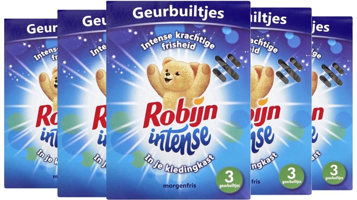 Robijn Morgenfris Geurbuiltjes - 5 x 3 Stuks — afbeelding 1