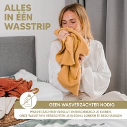 Milieuvriendelijke Wasstrips - Parfumvrij 100 Wasbeurten Incl. Wasverzachter – Wasmiddeldoekjes Wasdoekjes – Detergent sheets - Vegan — thumbnail 3