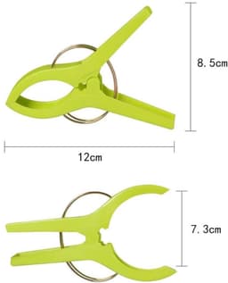 EXCITAT Wasknijpers - Handdoekklemmen - Strandhanddoekklemmen - Badhanddoekklemmen - Winddichte clips - Geschikt voor wasgoed, strandlakens, badlakens en meer - 8 pack — thumbnail 2